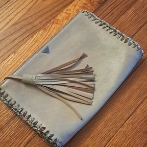 Sam Edelman clutch.  Tan